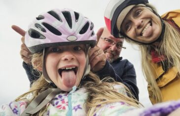 A family of cyclists